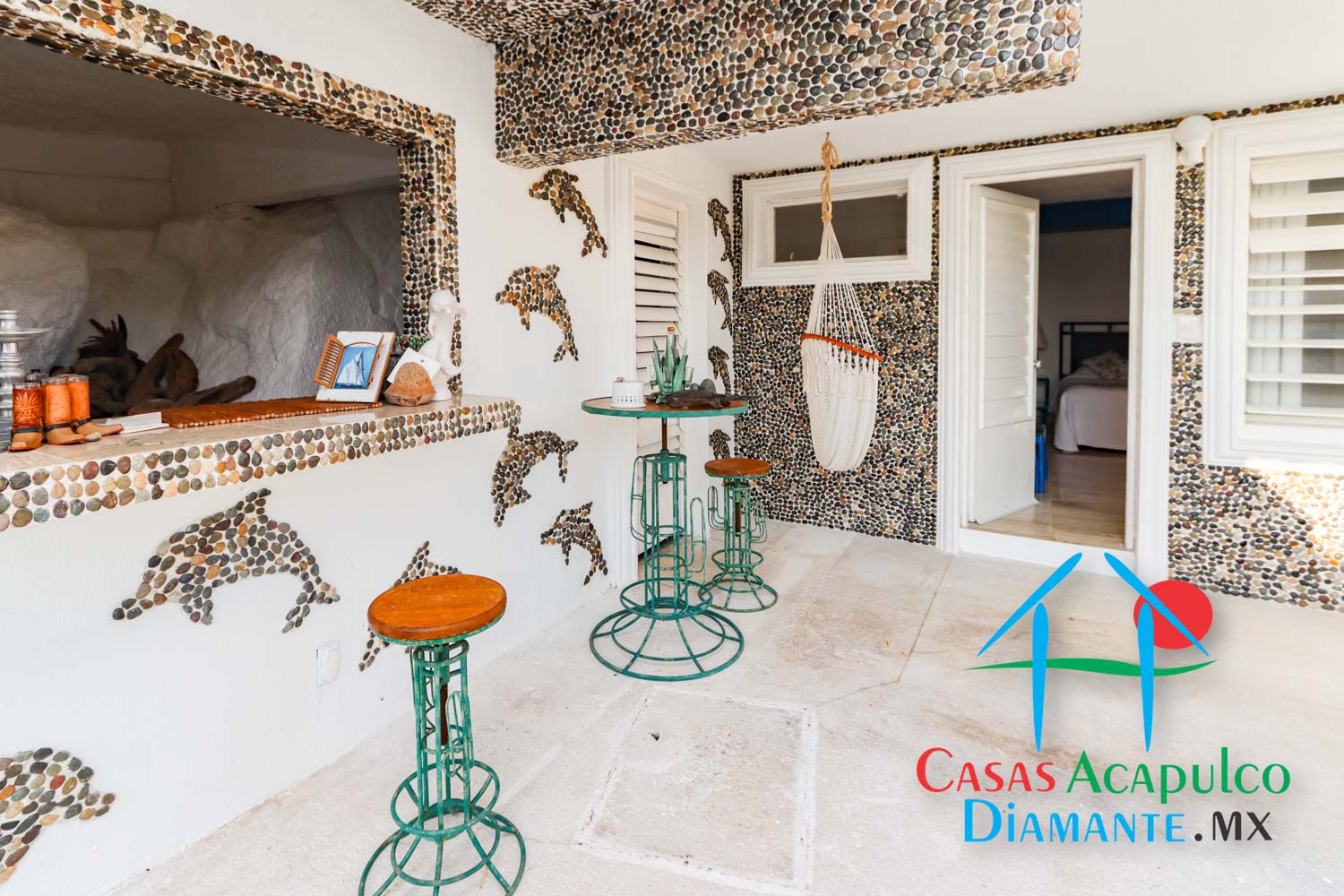 Casa Ingrid - Sala con barra bar y alberca 4 Casa Ingrid - Sala con barra bar y alberca 4